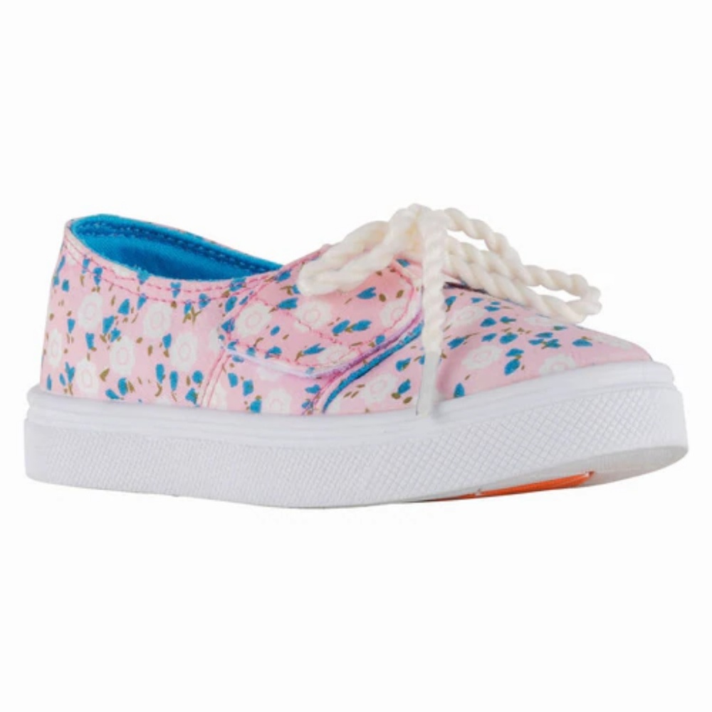 Pink/Blue Girls Rope Lace Shoe